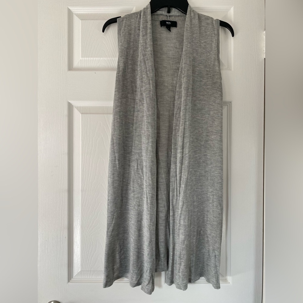 MOSSIMO Grey‎ Sleeveless Cardigan Size XS/S